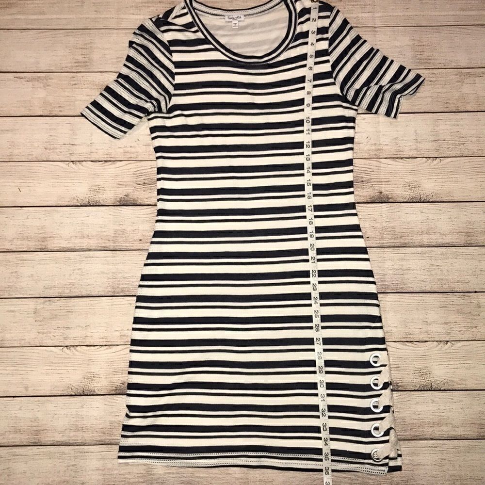 Splendid Topsail Short Sleeve Stripe Dress - Picture 6 of 6
